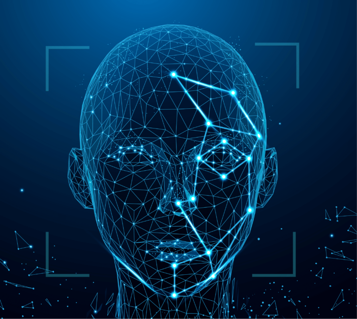 Facial recognition software showcasing AI technology in action for biometric authentication.
